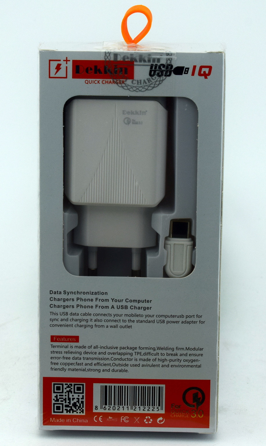 СЗУ DEKKIN DK-703A Type-C 3.4A QC3.0 - Image 2