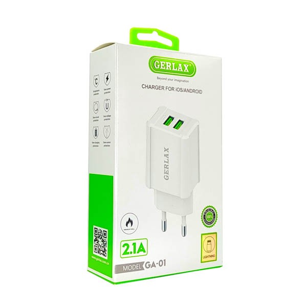 СЗУ GERLAX GA-01 iPhone 2USB 2.1A