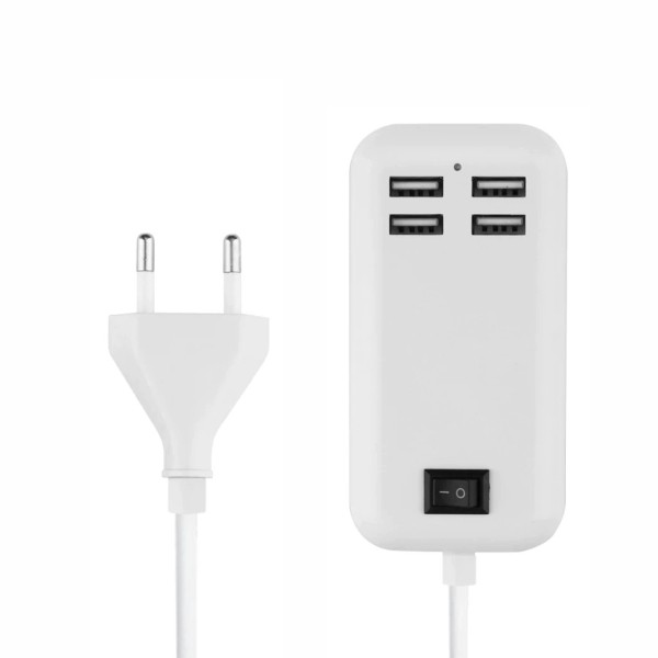 СЗУ HUB на 4 USB 1.5m/15W