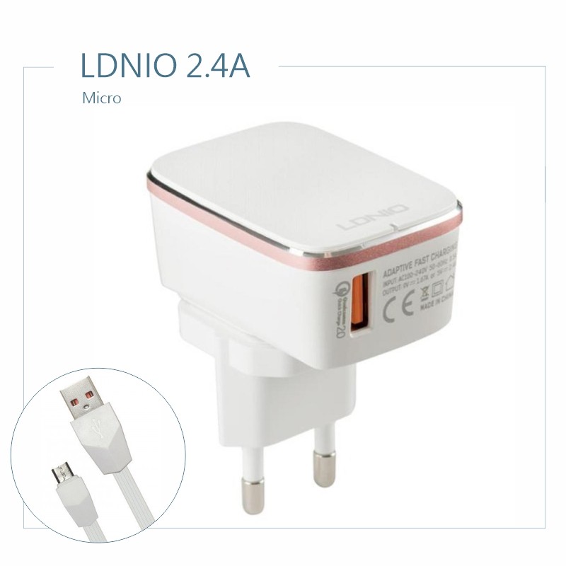 СЗУ LDNIO A1204Q 1USB 2.4A Micro - Image 2