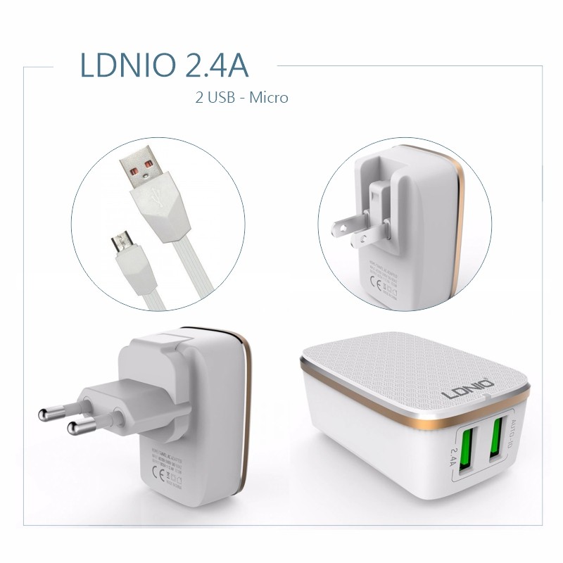 СЗУ LDNIO A2204 2USB 2.4A Micro - Image 2