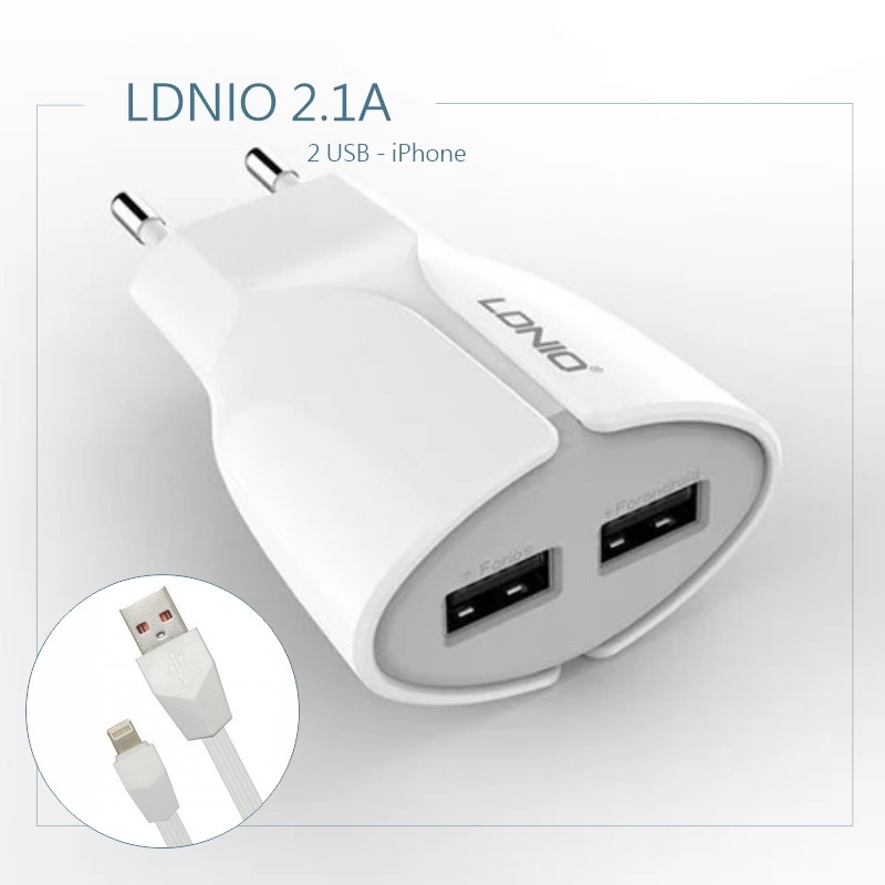 СЗУ LDNIO A2271 2USB 2.1A iPhone - Image 2