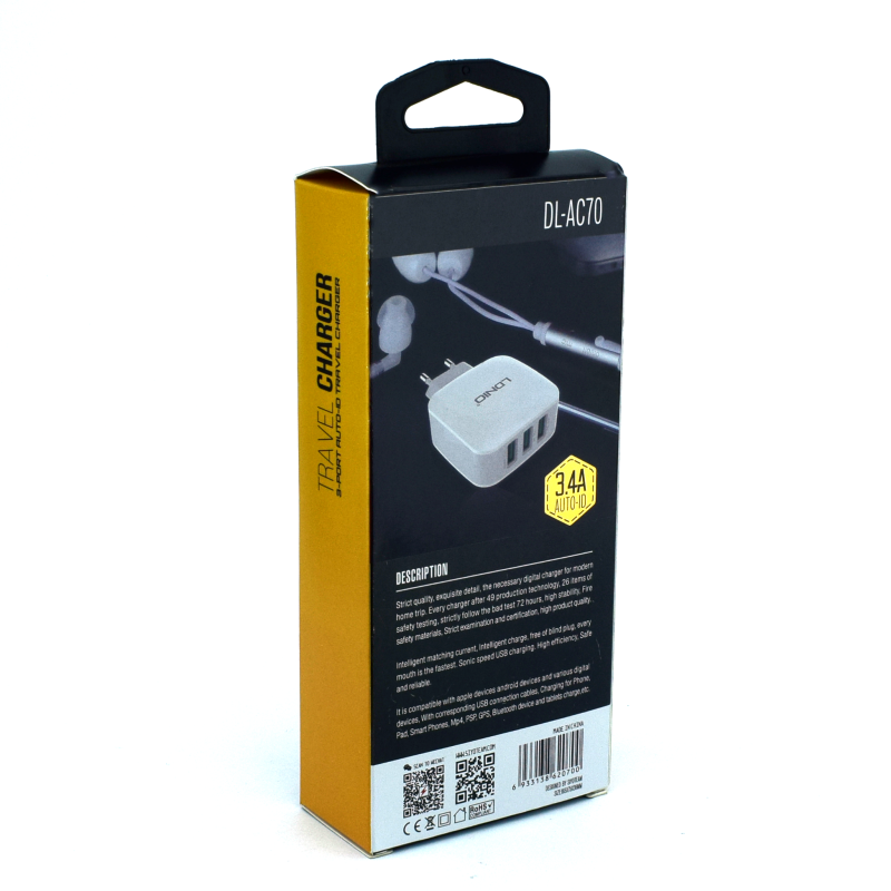 СЗУ LDNIO DL-AC70 3USB 3.4A Micro - Image 2