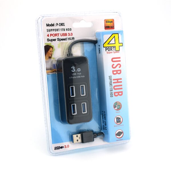 USB HUB 4 ports 3.0 P-1901 - Image 3