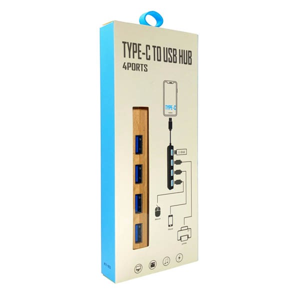 USB HUB 4ports KY-163 на Type-C - Image 2
