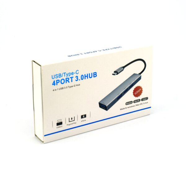 USB HUB T-304 Type-C 4 PORT 3.0 - Image 4