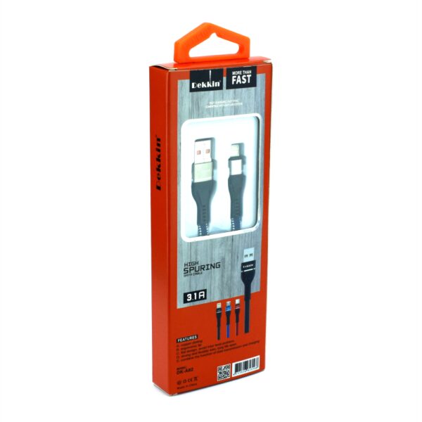USB кабель DEKKIN DK-A82 iPhone - Image 2
