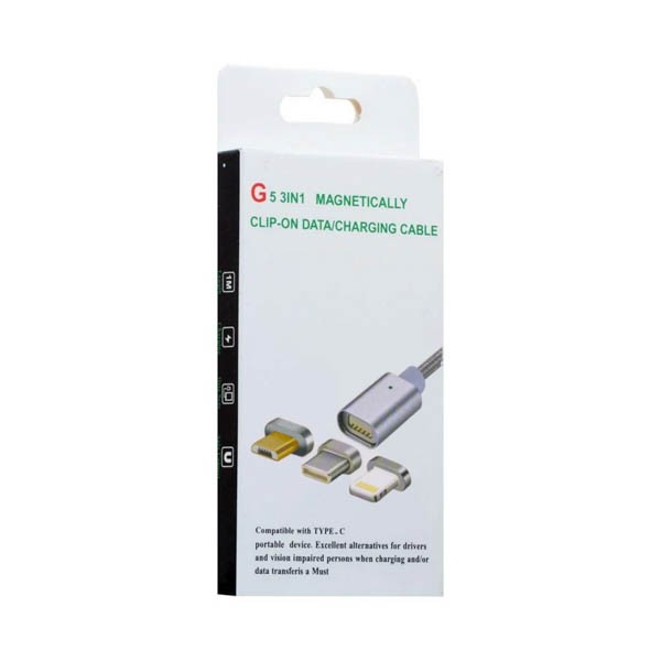 USB кабель G5 3в1 Micro-iPhone-Type-C магнитный - Image 5