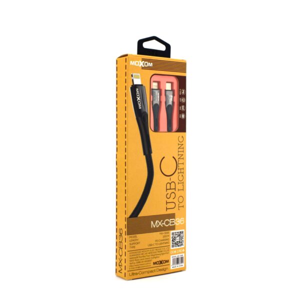 USB кабель MOXOM MX-CB36 PD USB-C to Lightning - Image 2