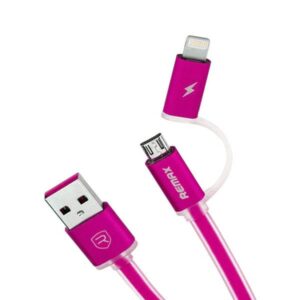 USB кабель REMAX 2 в 1 iPhone-Micro - AURORA