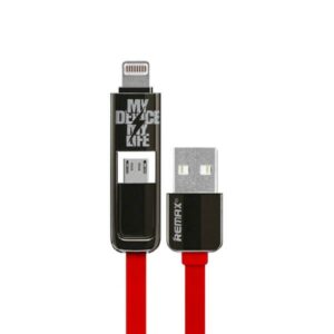 USB кабель REMAX 2 в 1 iPhone-Micro - Transformer
