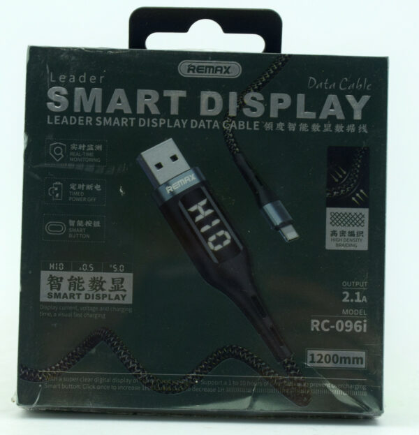 USB кабель Remax RC-096 c LCD OR iPhone