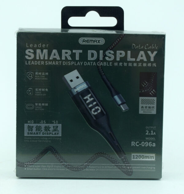 USB кабель Remax RC-096 c LCD OR Type-C