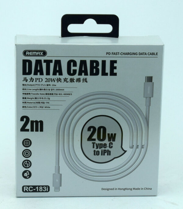USB кабель Remax RC-183 OR PD 20W 2m