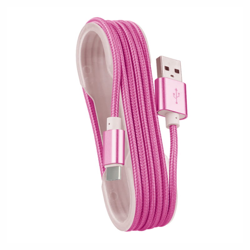 USB кабель в тканевой оплетке 1.5м Type-C - Image 2