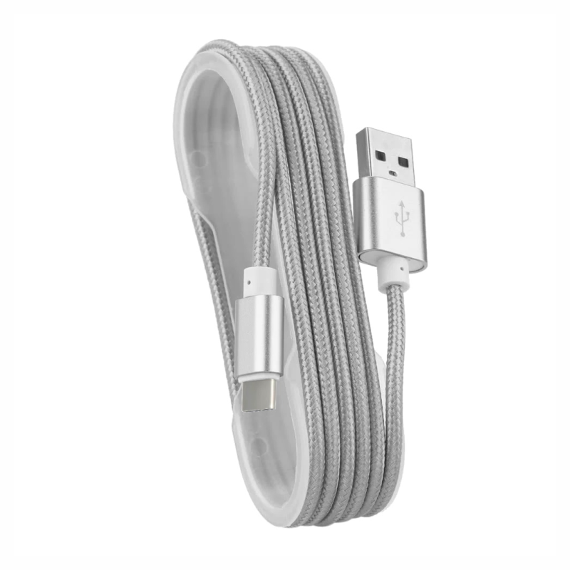 USB кабель в тканевой оплетке 1.5м Type-C - Image 4